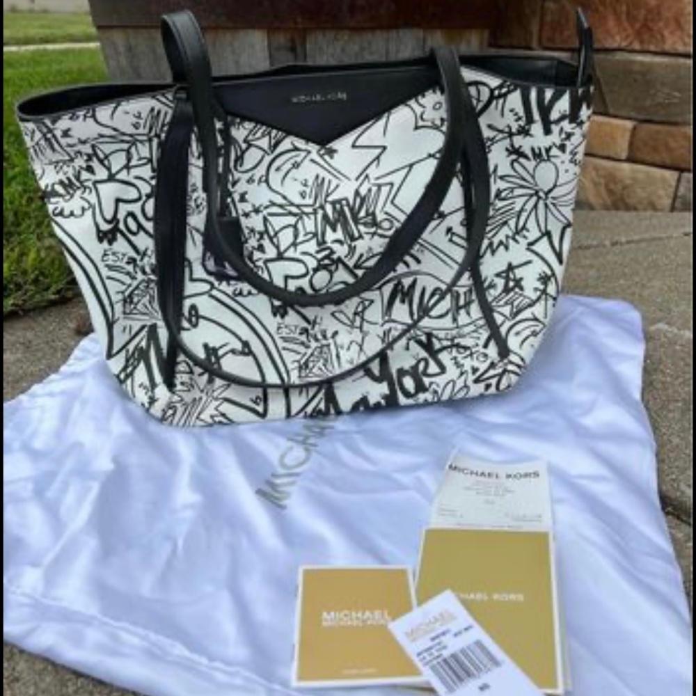 Michael Kors Whitney Large Graffiti Tote